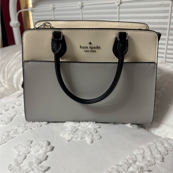 kate spade Handbags - Kate Spade Satchel - Cream and Gray: